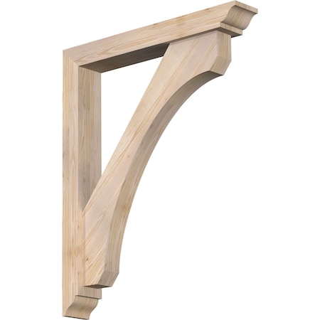 Ekena Millwork Legacy Traditional Smooth Bracket w/ Offset Brace, Douglas Fir, 5 1/2"W x 36"D x 44"H BKT0604X36X44LEC01SDF